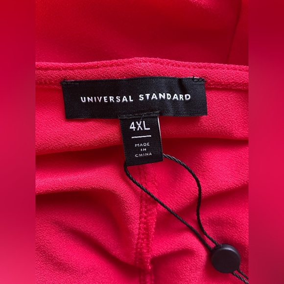 New Universal Standard Women Red Blouse Oversized Top Plus Size 4XL - Picture 8 of 10